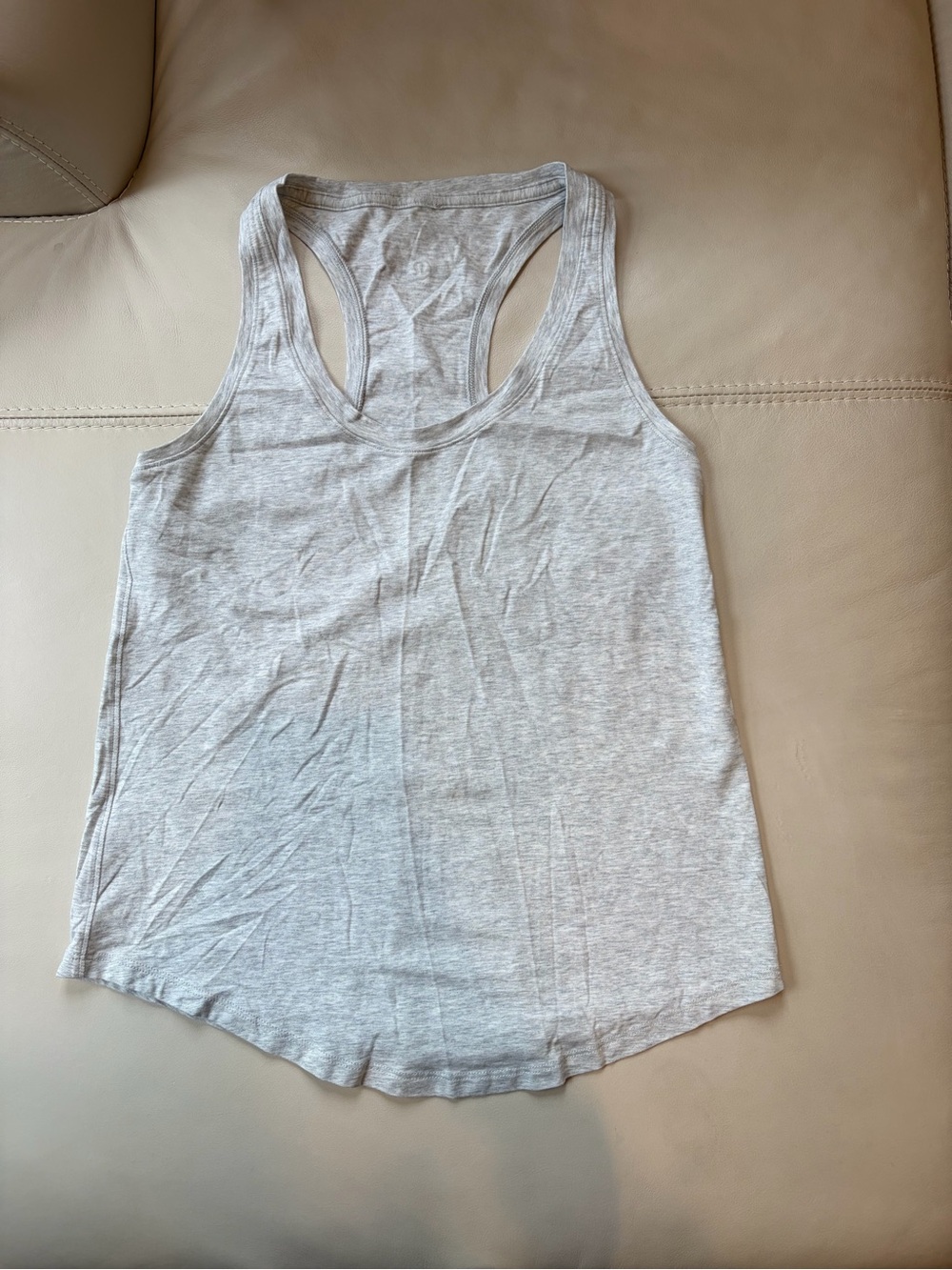Lululemon Light Gray Racerback Tank